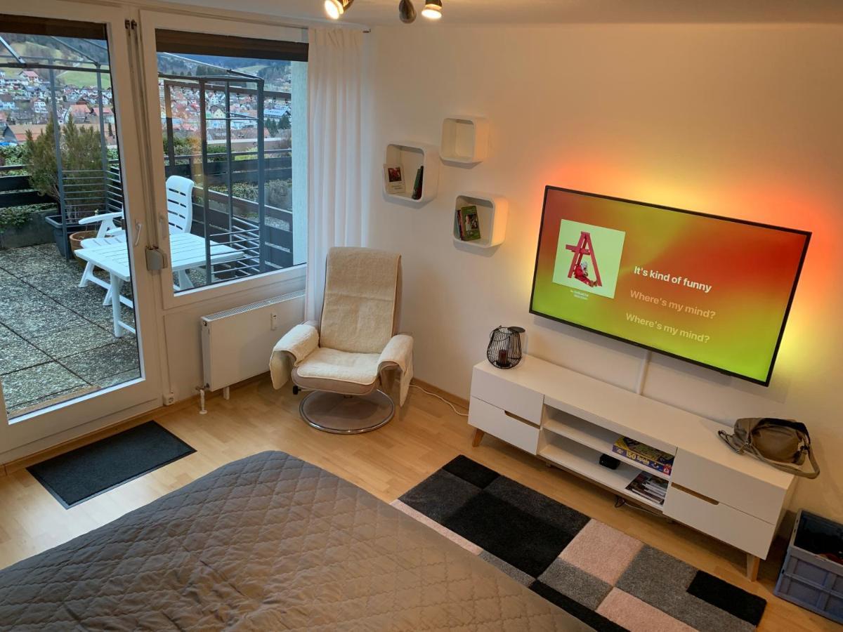Appartement Mit Herrlicher Aussicht Uebers Murgtal Baiersbronn Ngoại thất bức ảnh
